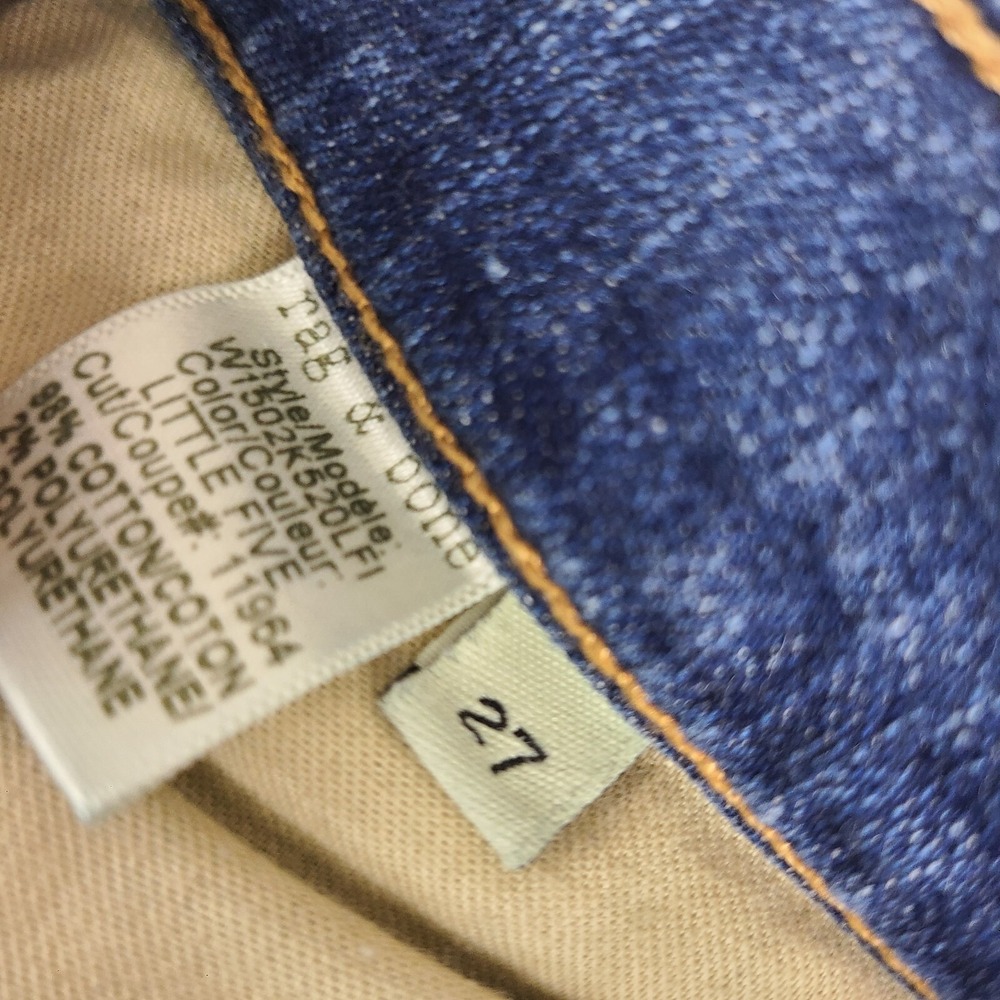 Rag Bone Jeans Womens 27 Skinny Distress‎ Little Five Medium Wash Blue - Picture 10 of 14